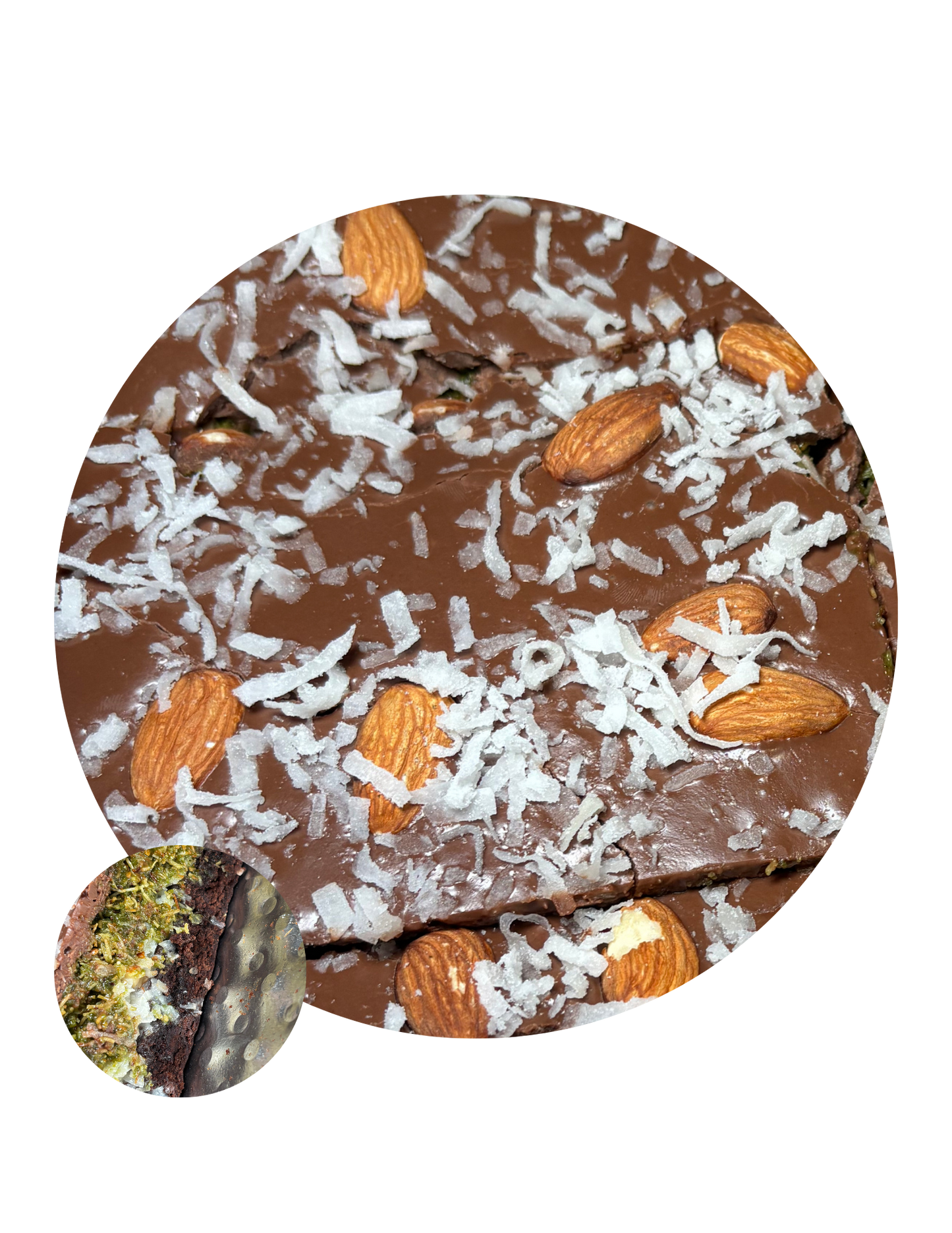 Almond Joy Dubai Brownie